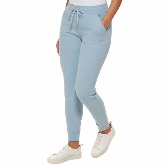 NWoT Andrew Marc Women's Ribbed Knit Jogger Sweatpants Blue Size S $70 4D009 - Picture 3 of 5